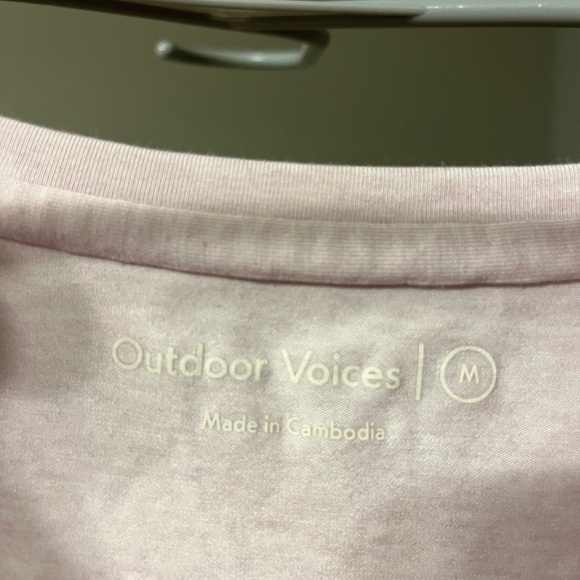 Pink Outdoor Voices Tie-up shirt - Picture 3 of 3